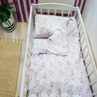 гр Змінний комплект постільної білизни "Тварини" 66063 (1) тканина БЯЗЬ Gold Lux, розмір 120*60 см "Bimbo"