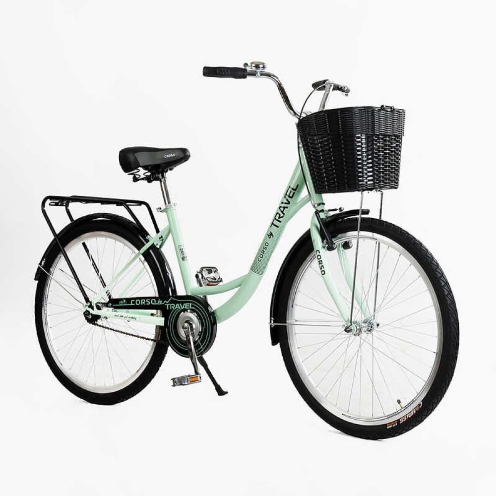 Велосипед міський Corso TRAVEL 26" TL-26727 + КОШИК