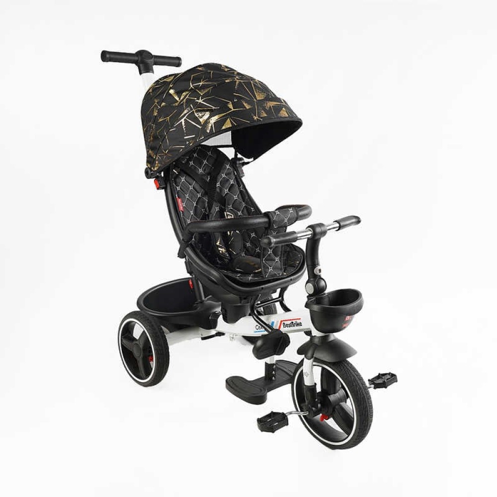 Велосипед 6390 – 10-960 BestTrike "Oscar" ПОВОРОТНЕ СИДІННЯ, КЕРМО СКЛАДАЄТЬСЯ, КОЛЕСА З ПРОГУМОВАНИМ PU, КОШИК, ТЕЛЕСКОПІЧНА РУЧКА