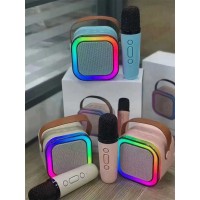 Караоке C 73675 (40) вбудований акумулятор, Bluetooth, 2 мікрофони, зміна голосу, підсвічування, в коробці, ВИДАЄТЬСЯ ТІЛЬКИ МІКС ВИДІВ