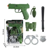 Військовий набір BN 369 M-67 (168/2) пістолет, граната, наручники, бінокль, палиця, на листі