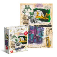 гр Пазл Hard-M "Harry Potter. Міністерство магії та Алея Ноктерн " 450 елементів 200504 (24) "DoDo"