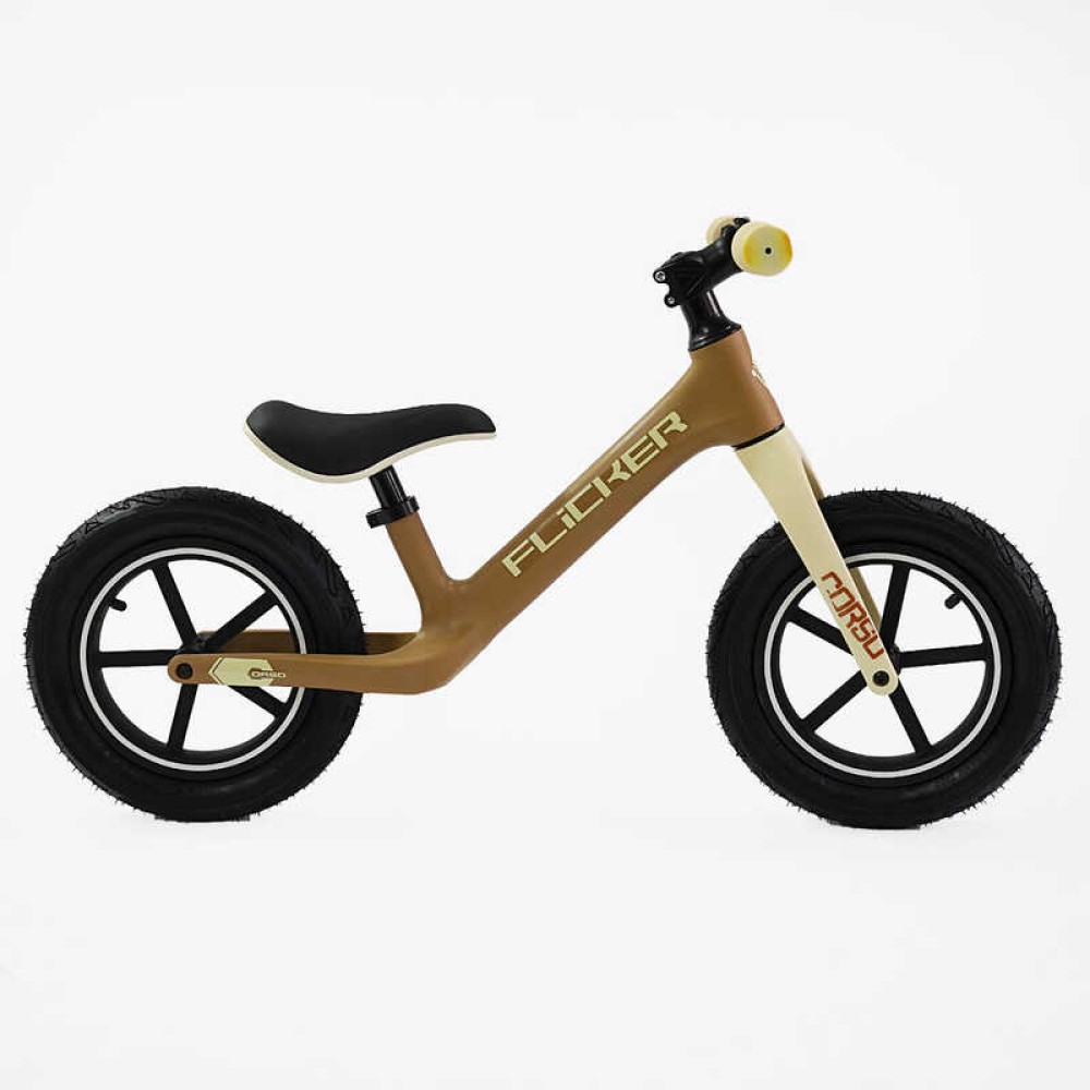 Велобіг Corso Flicker 12" FL-0879-75 нейлонова рама, нейлонова вилка, надувні колеса 12", в коробці