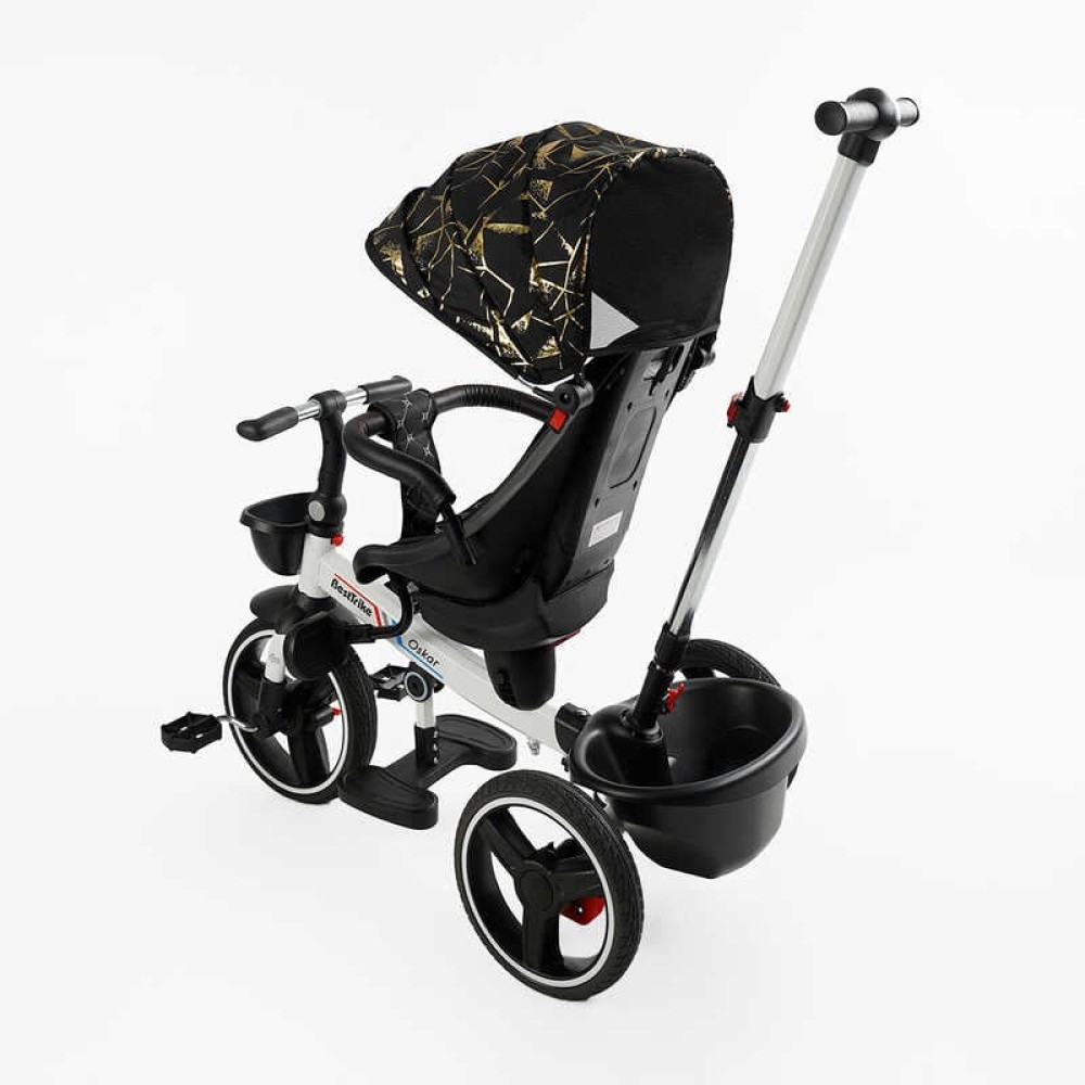 Велосипед 6390 – 10-960 BestTrike "Oscar" ПОВОРОТНЕ СИДІННЯ, КЕРМО СКЛАДАЄТЬСЯ, КОЛЕСА З ПРОГУМОВАНИМ PU, КОШИК, ТЕЛЕСКОПІЧНА РУЧКА