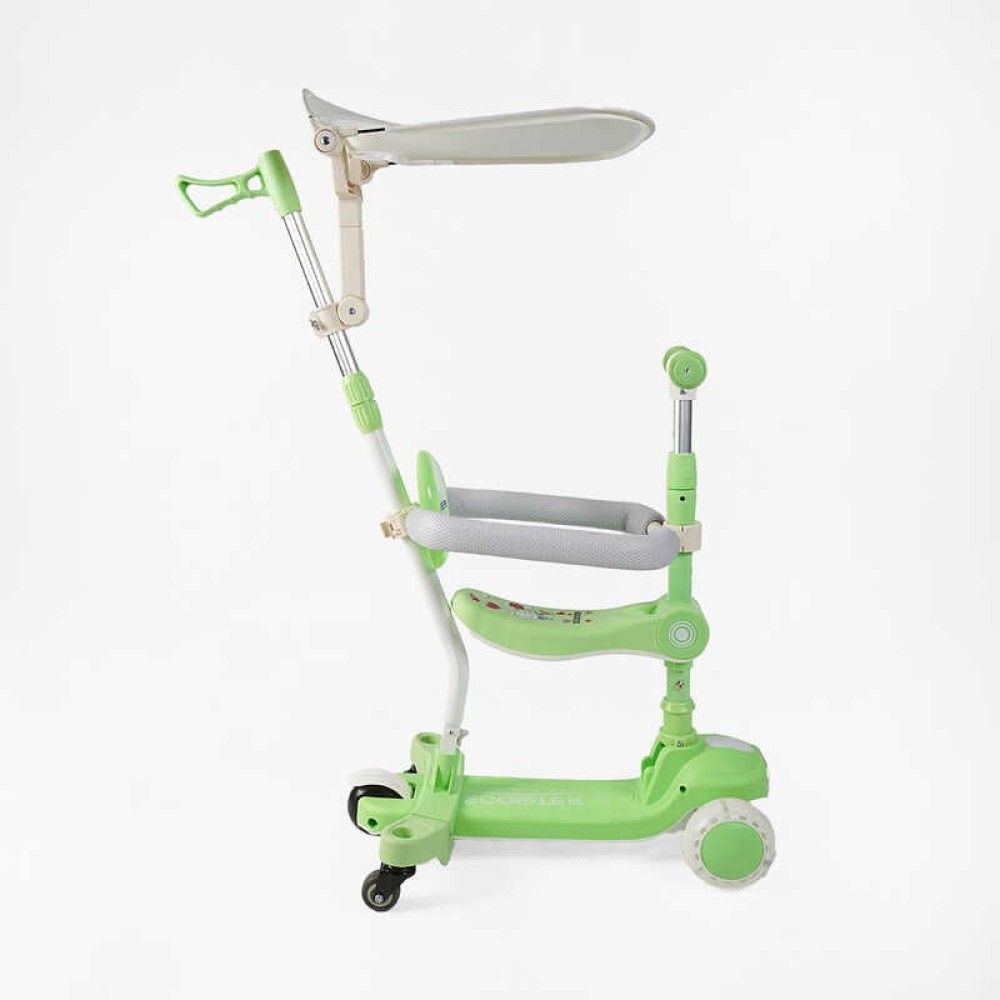 Самокат 5в1 "Skyper" BT-52309 (8) колеса PU125х40мм зі світлом, укр озвучування та підсвічування платформи,с ДОП. КОЛЕСАМИ, захисний бампер, в коробці