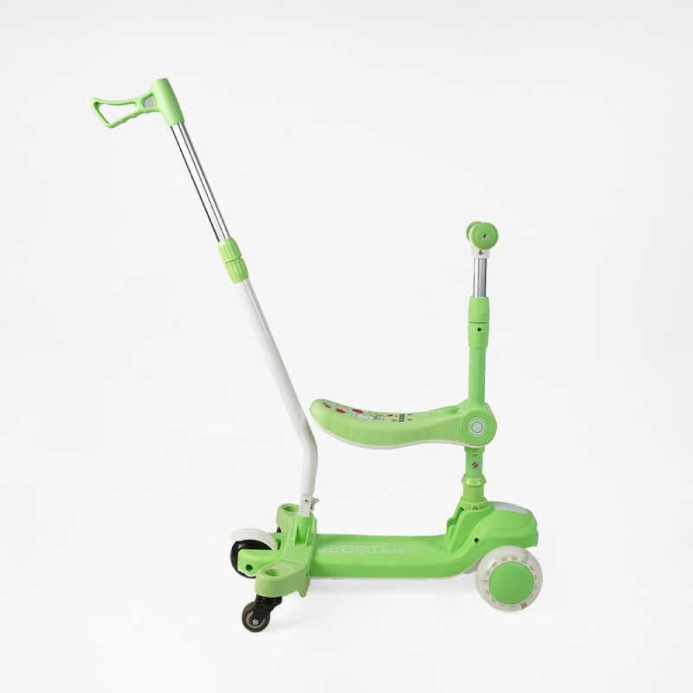 Самокат 5в1 "Skyper" BT-52309 (8) колеса PU125х40мм зі світлом, укр озвучування та підсвічування платформи,с ДОП. КОЛЕСАМИ, захисний бампер, в коробці