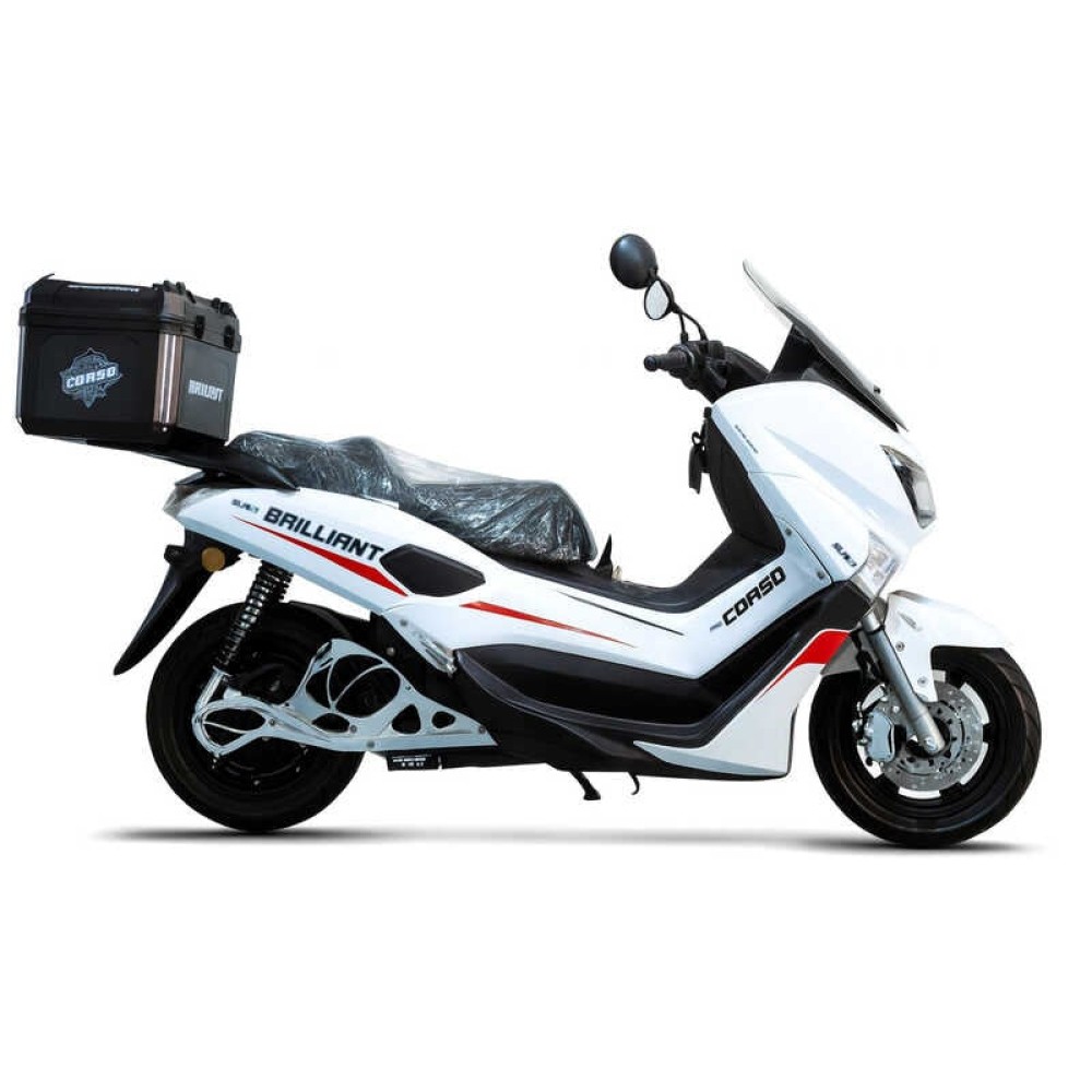 Електричний мопед Corso Brilliant BR-634180 (1) +1 ЯЩИК АКУМ., +1 ЯЩИК БАГАЖНИК, двигун 2000W, акумулятор 72V/32Ah, в коробці
