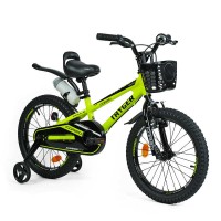 Велосипед 2-х колісний дитячий CORSO TAYGER TG-17896 16" Алюмінієва рама, бічні колеса, кошик, пляшечка