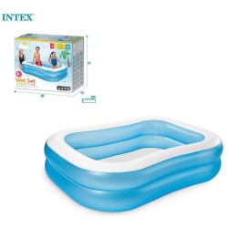 Intex Басейн надувний 57180 NP (3) «Сімейний» 203х152х48 см, об`єм=540л, від 3 років, вага 3.5кг