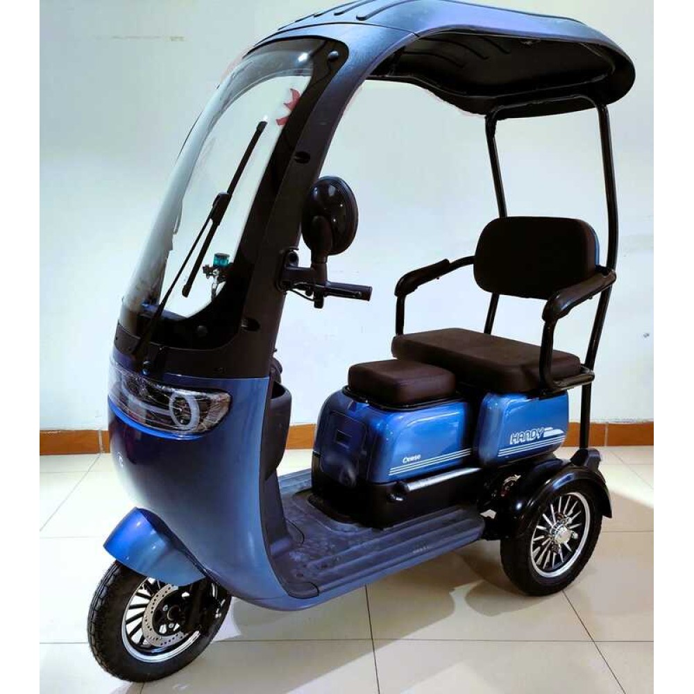 Електричний трицикл Corso Handy HD-60915, 800W, 72V/20Ah, 35 км/год, 3-місний, з дахом