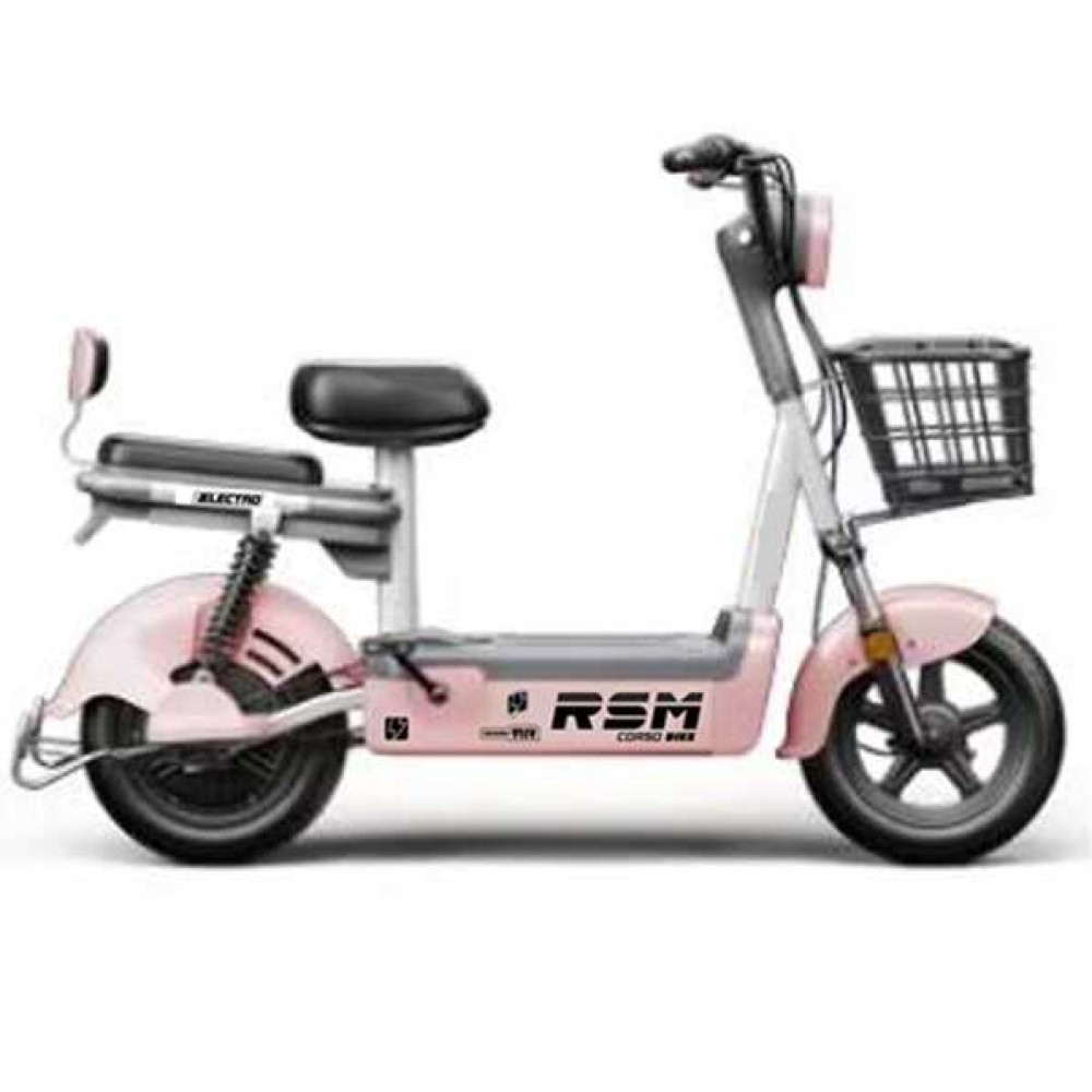 Електромопед Corso RSM RS-70249 500W 48V 20Ah LED фари сигналізація кошик пасажирське місце