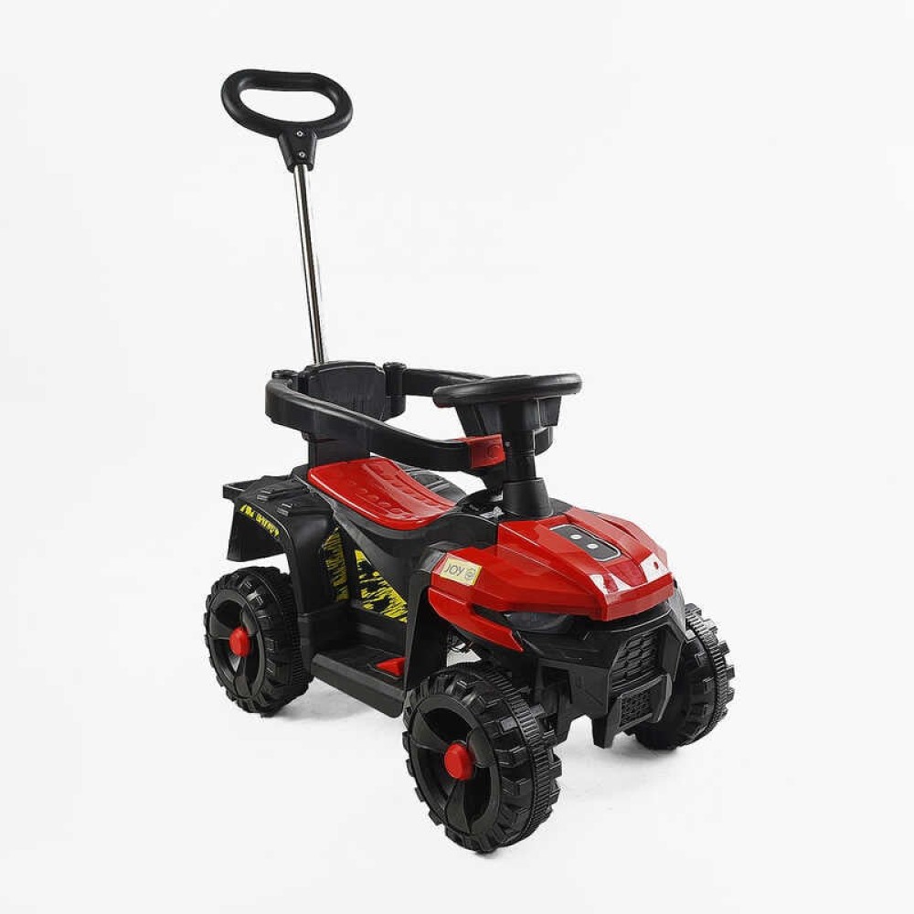Толокар електричний JOY М-15463 двигун 18W, акумулятор 6V, захисний бампер, батьківська ручка, в коробці