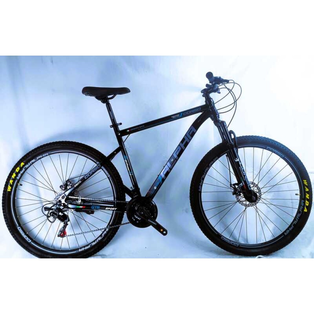 Велосипед спортивний Corso ALPHA LF-29111 29", сталева рама 21", 21 швидкість, Shimano, дискові гальма