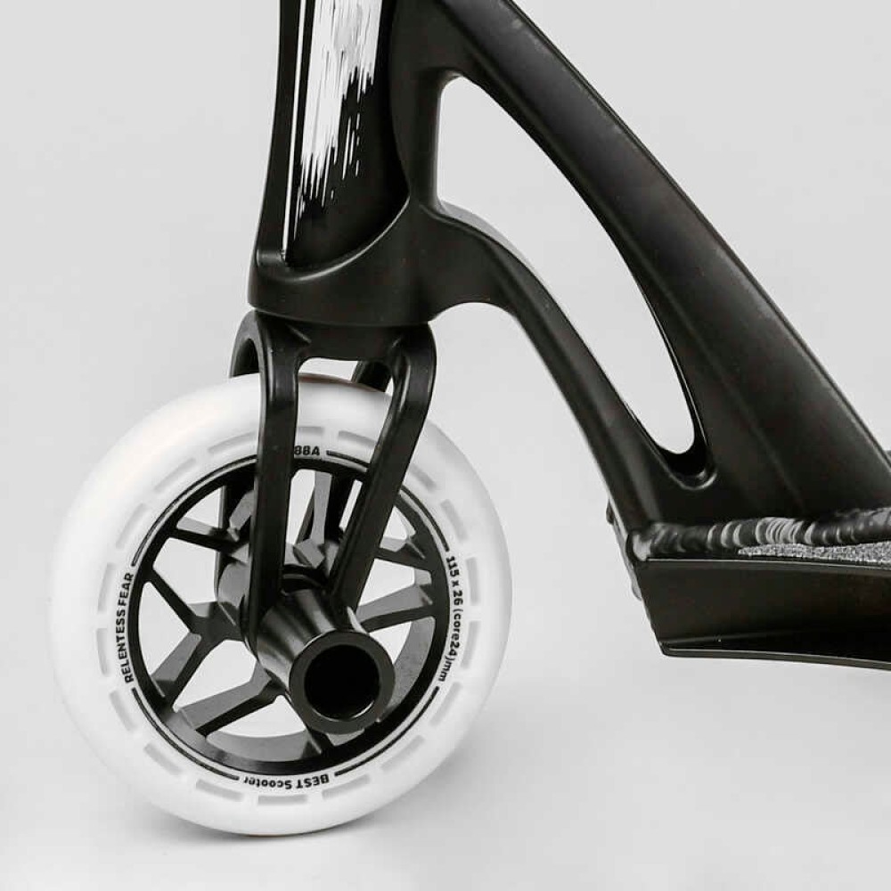 Самокат трюковий МТ-30377 Best Scooter (4) "FEAR", SCS-система, ПЕГИ, алюмінієвий диск та дека, колеса PU, d=115мм, ширина керма 58 см