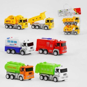Набір машин 890-88 A (216/2) 3 види, 2 штуки, інерція, у пакеті