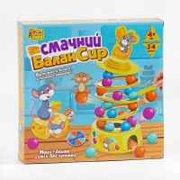гр Настільна гра "Смачний БаланСир" 37297 (12) "4FUN Game Club", 36 кульок, основа, 4 кільця, палички, наліпки, фігурка мишеняти, в коробці