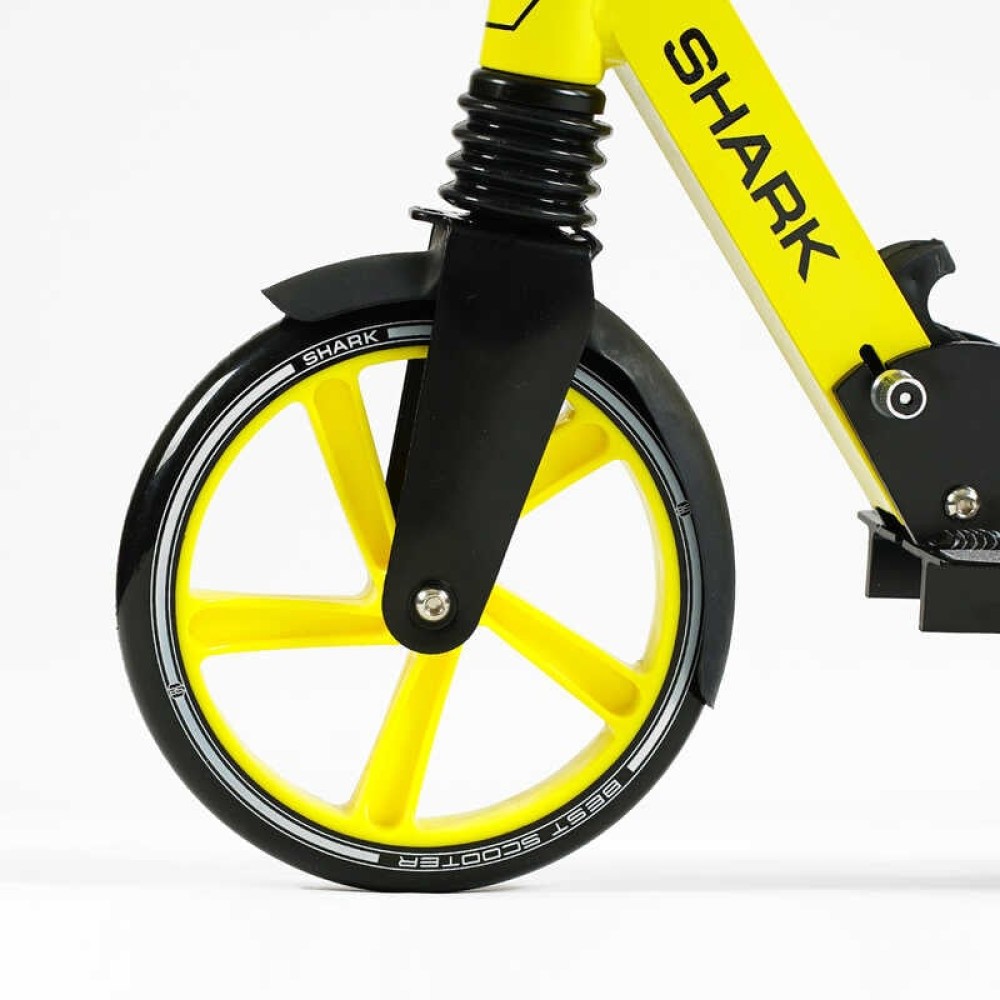 Самокат двоколісний "Best Scooter" SH-10865 (4) "SHARK", з ручним гальмом, затискач керма, колеса PU - 20 см, 1 амортизатор, в коробці