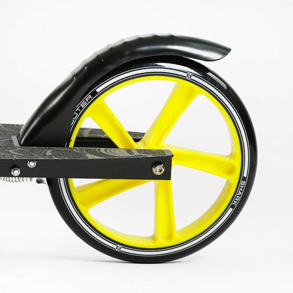Самокат двоколісний "Best Scooter" SH-10865 (4) "SHARK", з ручним гальмом, затискач керма, колеса PU - 20 см, 1 амортизатор, в коробці