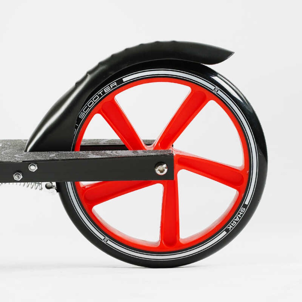 Самокат двоколісний "Best Scooter" SH-25048 (4) "SHARK", з ручним гальмом, затискач керма, колеса PU - 20 см, 1 амортизатор, в коробці