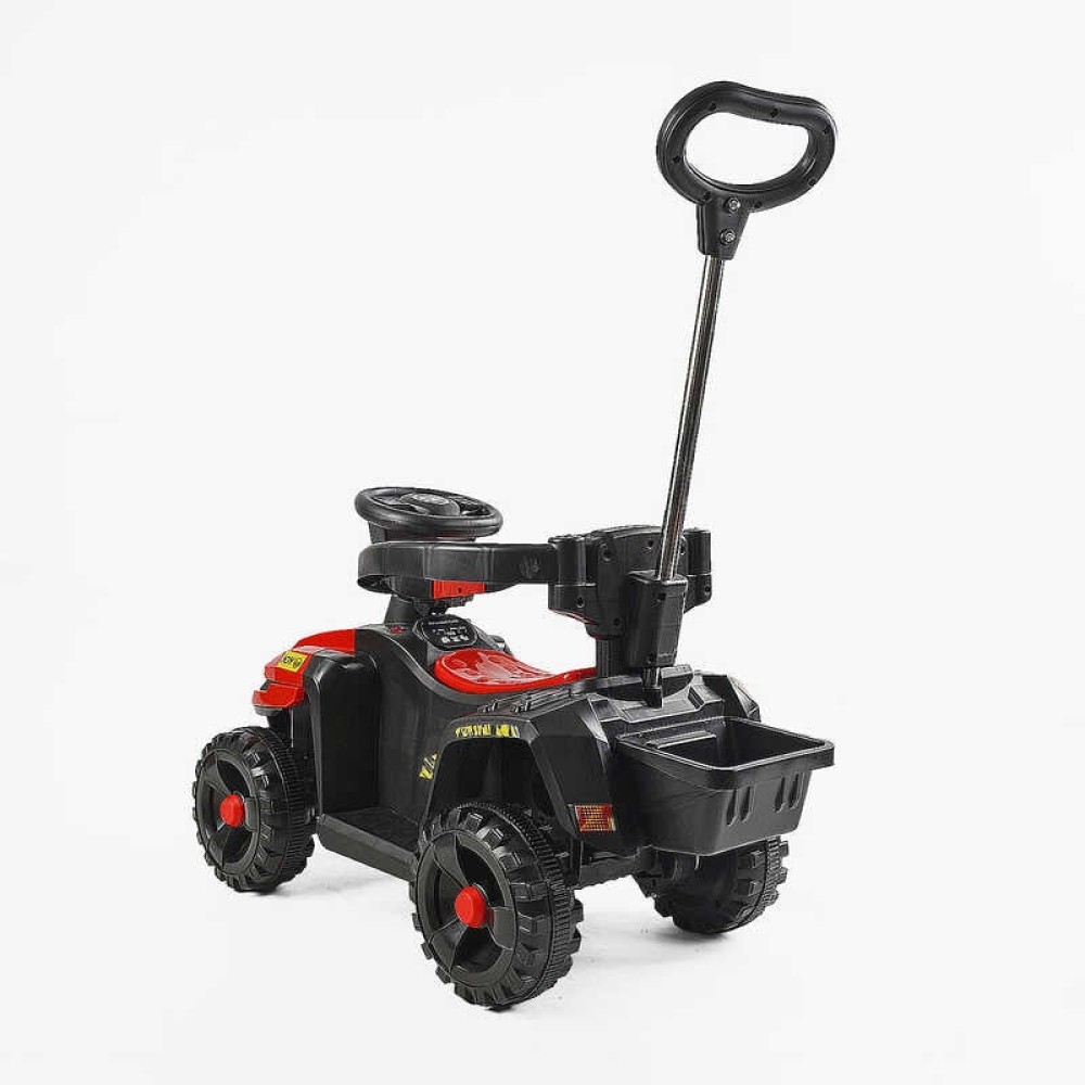 Толокар електричний JOY М-15463 двигун 18W, акумулятор 6V, захисний бампер, батьківська ручка, в коробці