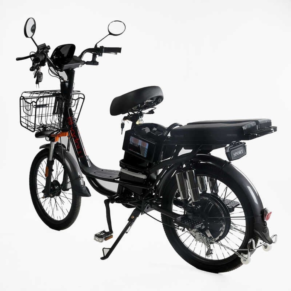 Електровелосипед Corso Shadow SH-9038-7 / 9083-7 / с-31 22" 500W 48V/20Ah, сигналізація, кошик 