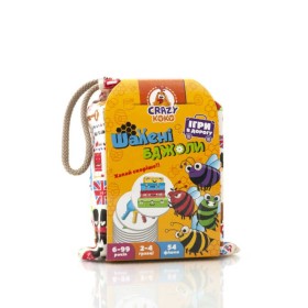 гр Гра настільна "Шалені бджоли" (укр) VT8077-15 (12) "Vladi Toys", 54 фішки, у мішку
