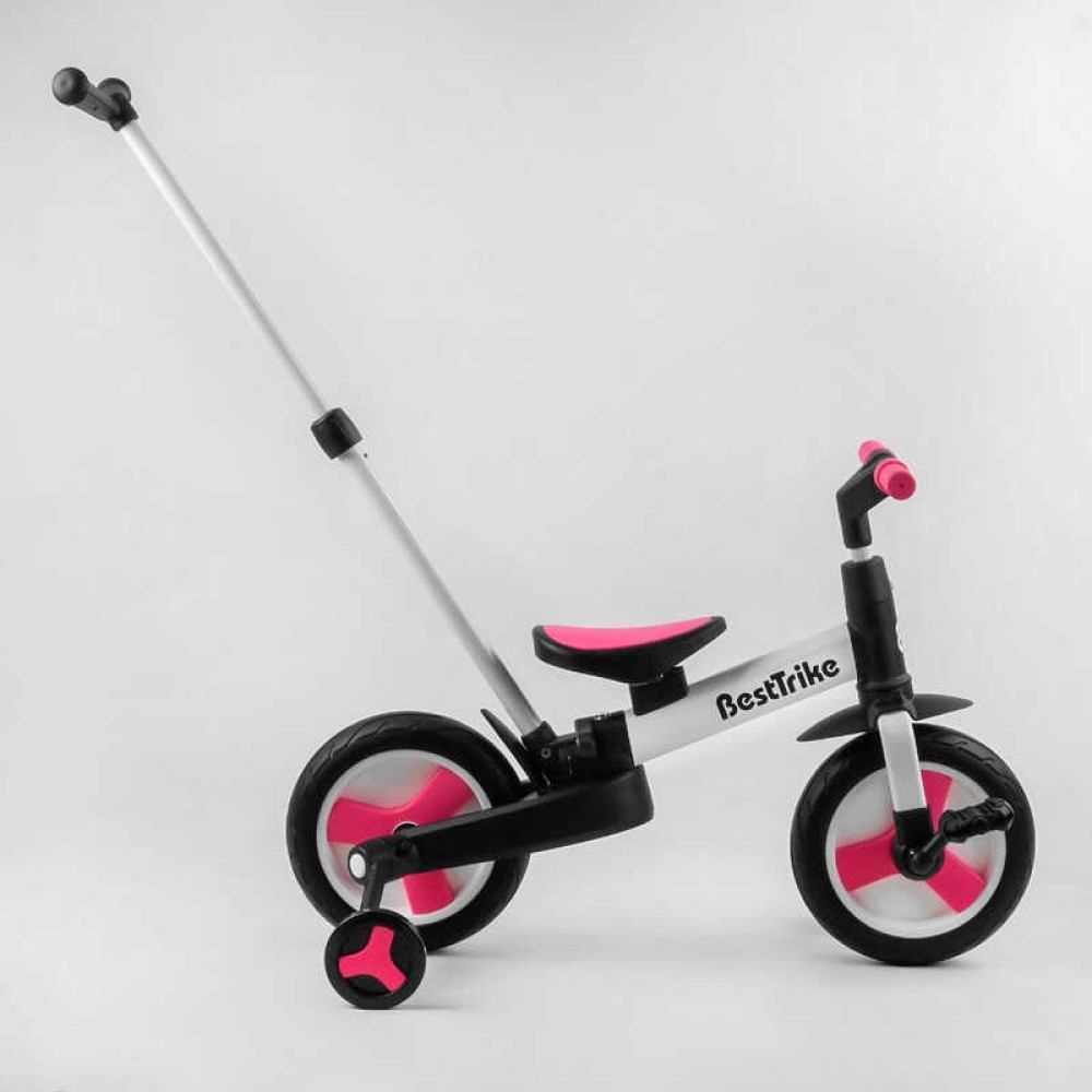 Велосипед-трансформер Best Trike 55475 колеса PU 10&apos;&apos;, батьківська ручка, знімні педалі