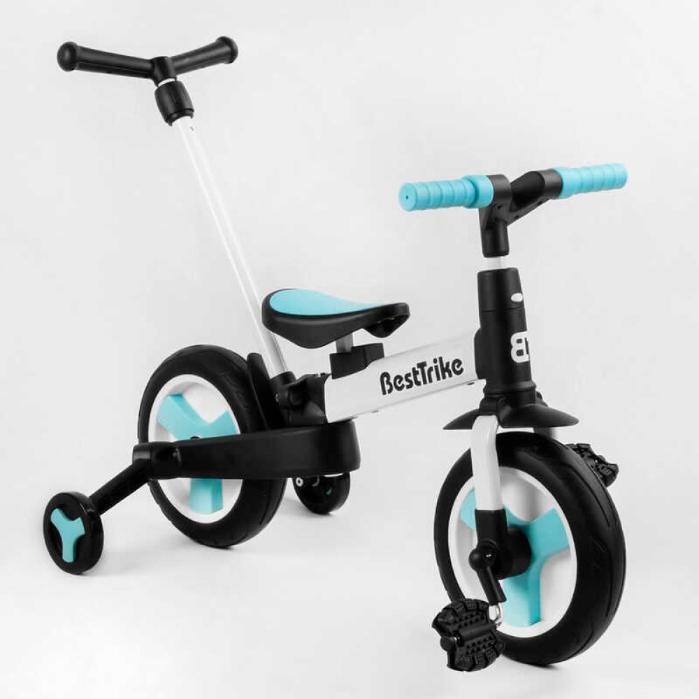 Велосипед-трансформер Best Trike 56659 колеса PU 10&apos;&apos;, батьківська ручка, знімні педалі