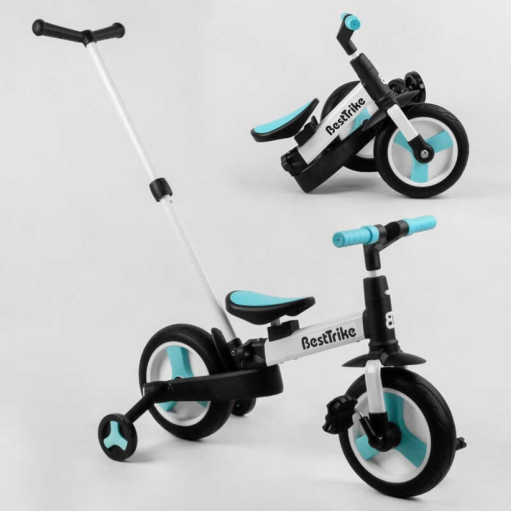 Велосипед-трансформер Best Trike 56659 колеса PU 10&apos;&apos;, батьківська ручка, знімні педалі