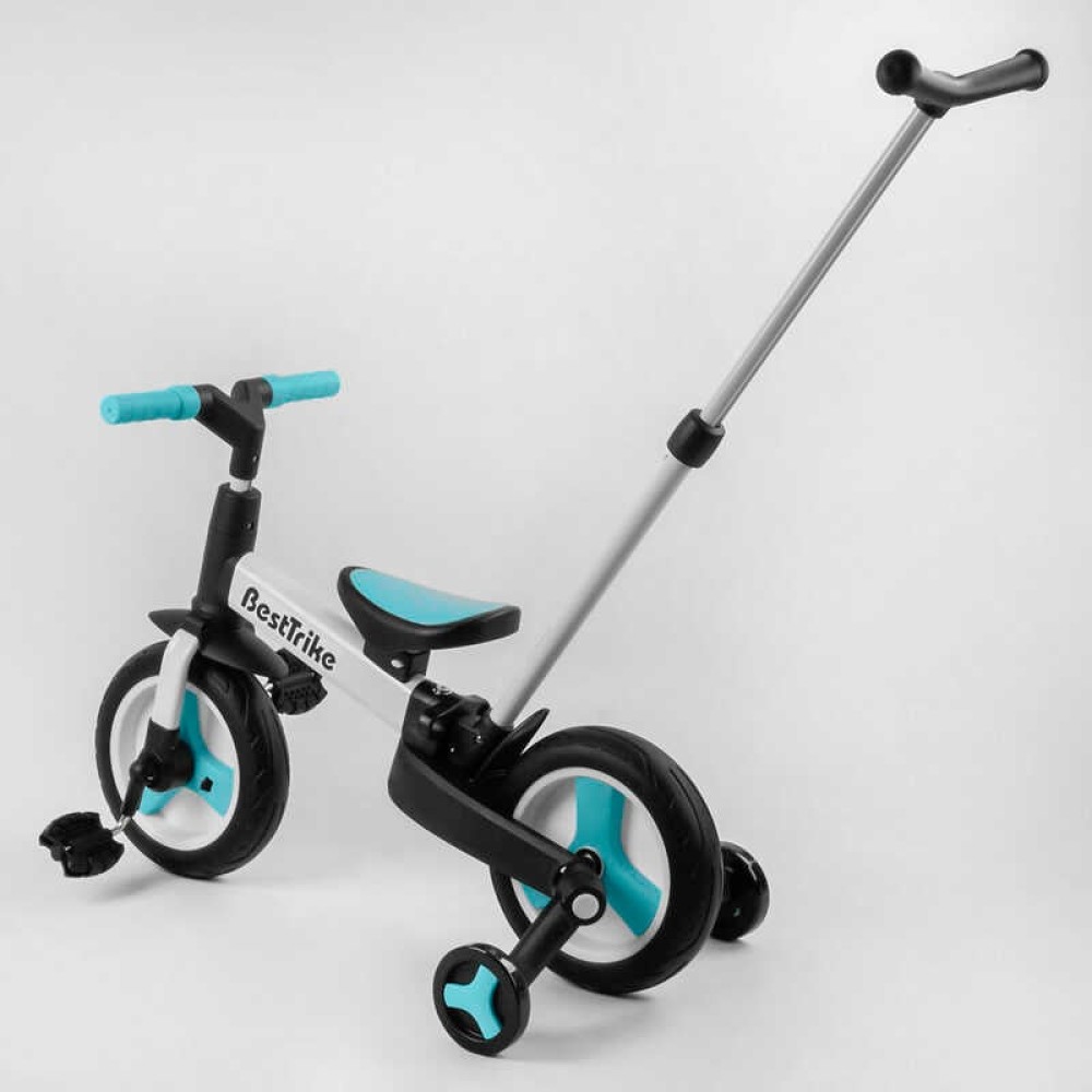 Велосипед-трансформер Best Trike 56659 колеса PU 10&apos;&apos;, батьківська ручка, знімні педалі