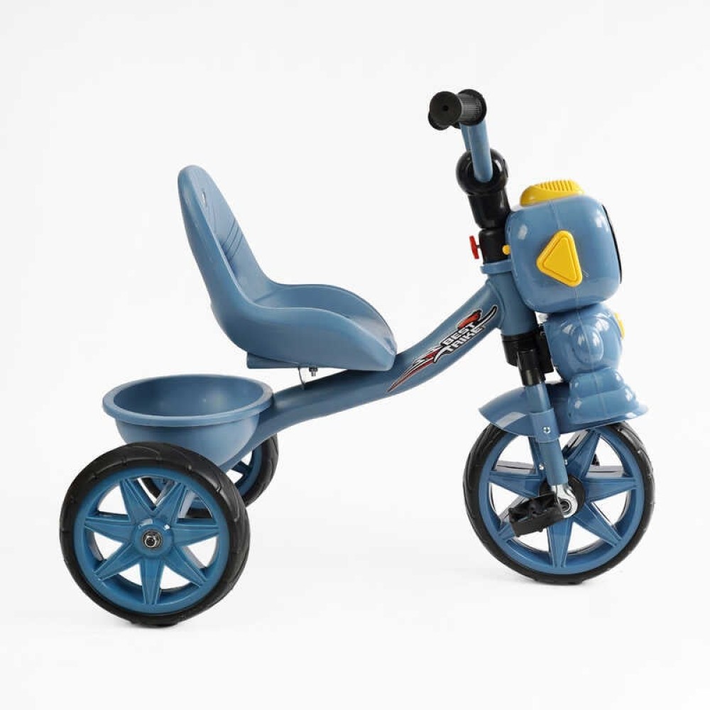 Велосипед 3-х колісний BS-40506 "Best Trike" колеса EVA переднє 10", заднє 8", сталева рама, УКР. ОЗВУЧУВАННЯ, кошик, в коробці
