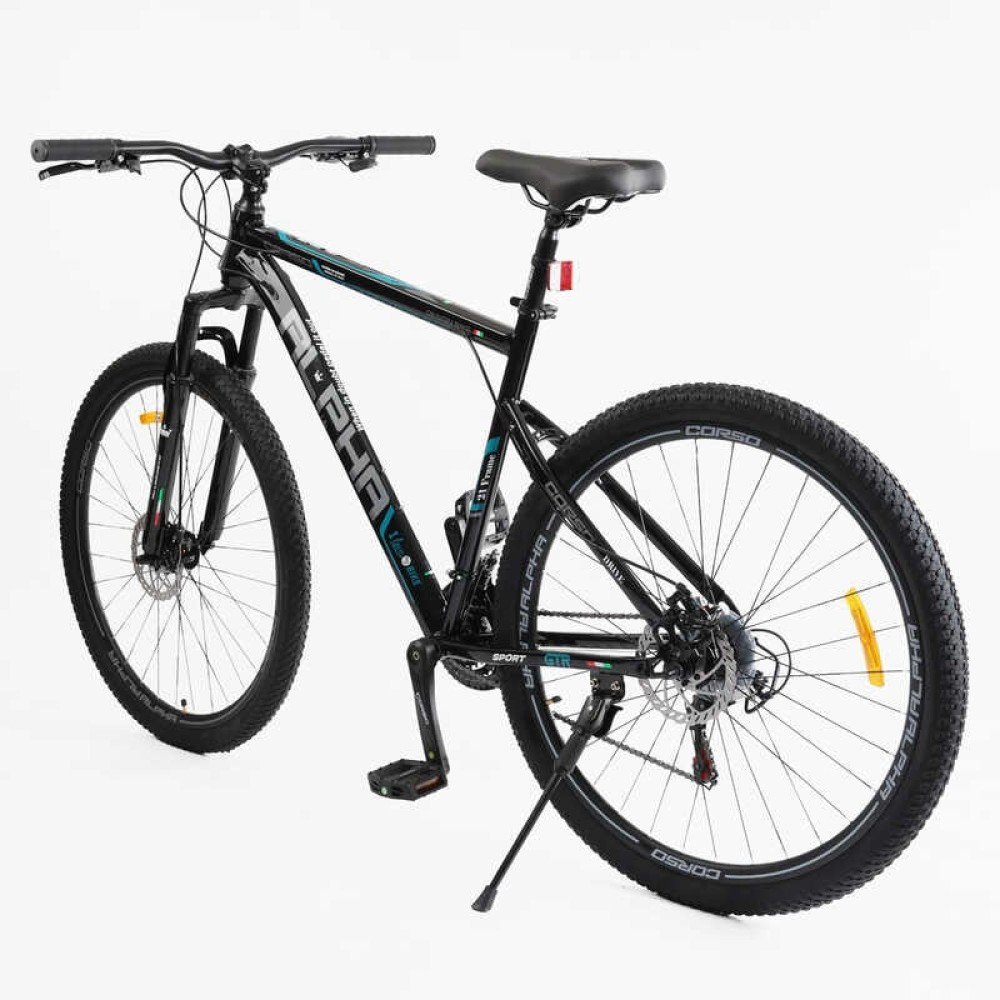 Велосипед спортивний Corso ALPHA LF-29111 29", сталева рама 21", 21 швидкість, Shimano, дискові гальма