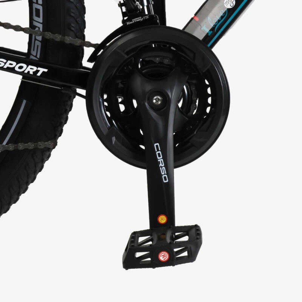 Велосипед спортивний Corso ALPHA LF-29111 29", сталева рама 21", 21 швидкість, Shimano, дискові гальма