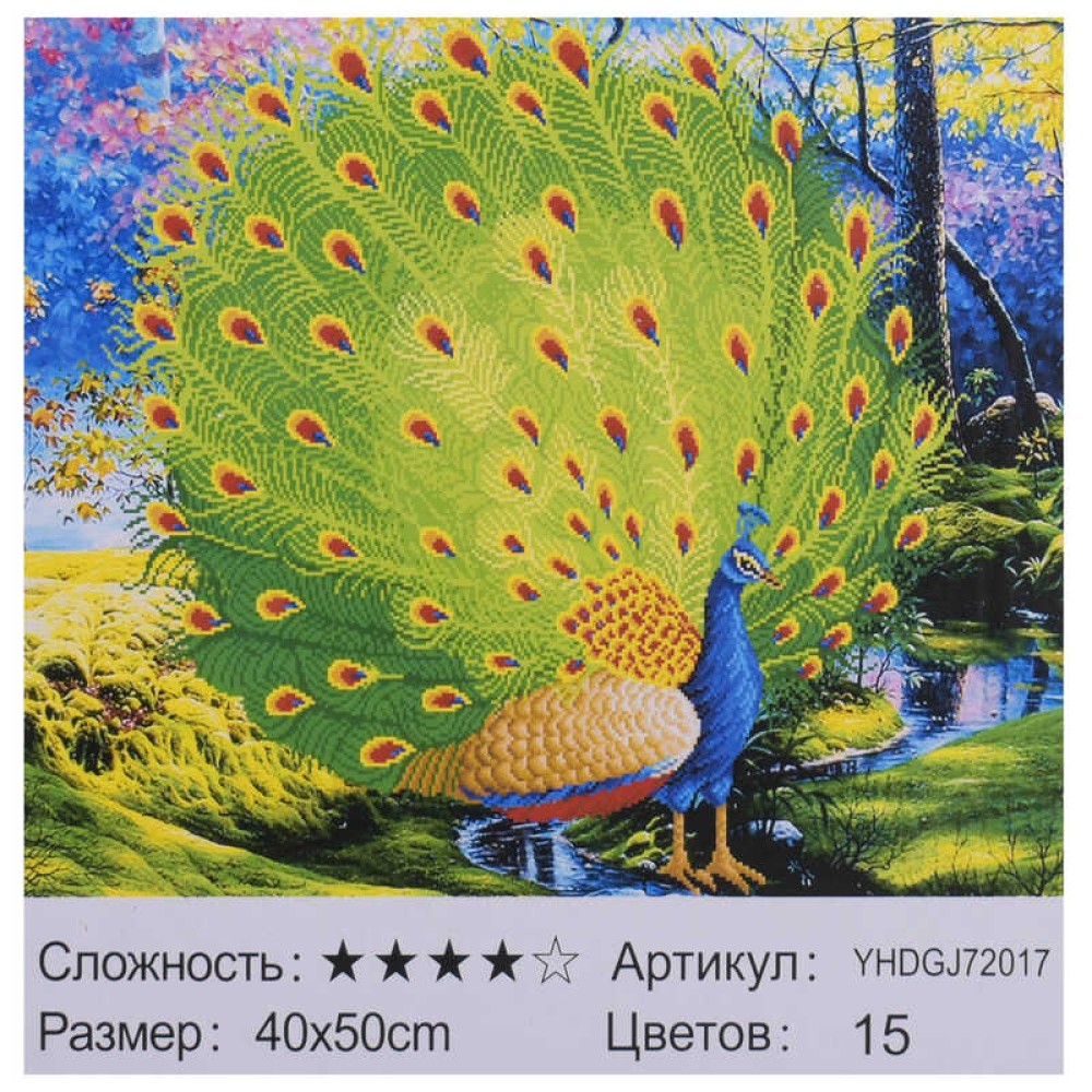 Картина по номерам + Алмазная мозайка 2в1 YHDGJ 72017 (30) 