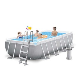 Intex Басейн каркасний 26790 NP об'єм:8418л, розмір:400х200х122см, насос-фільтр картриджний: 2006 л/год, драбина, в коробці