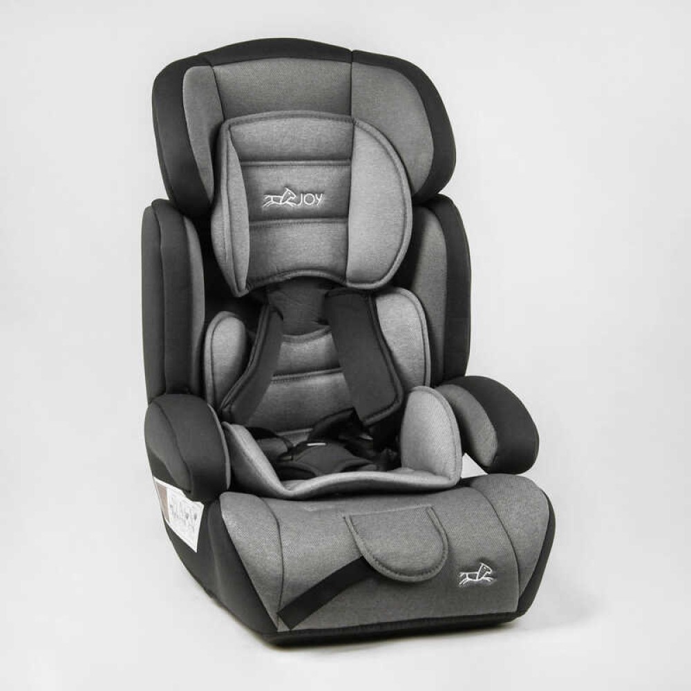 Автокрісло JOY 55890-GL універсальне 1/2/3 з бустером 9–36 кг колір сірий