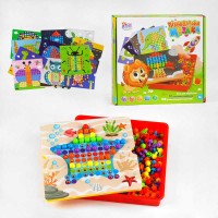 гр Пізнавальна Мозаїка 24749 (12/2) "4FUN Game Club", 180 елементів, 12 картинок-шаблонів, у коробці