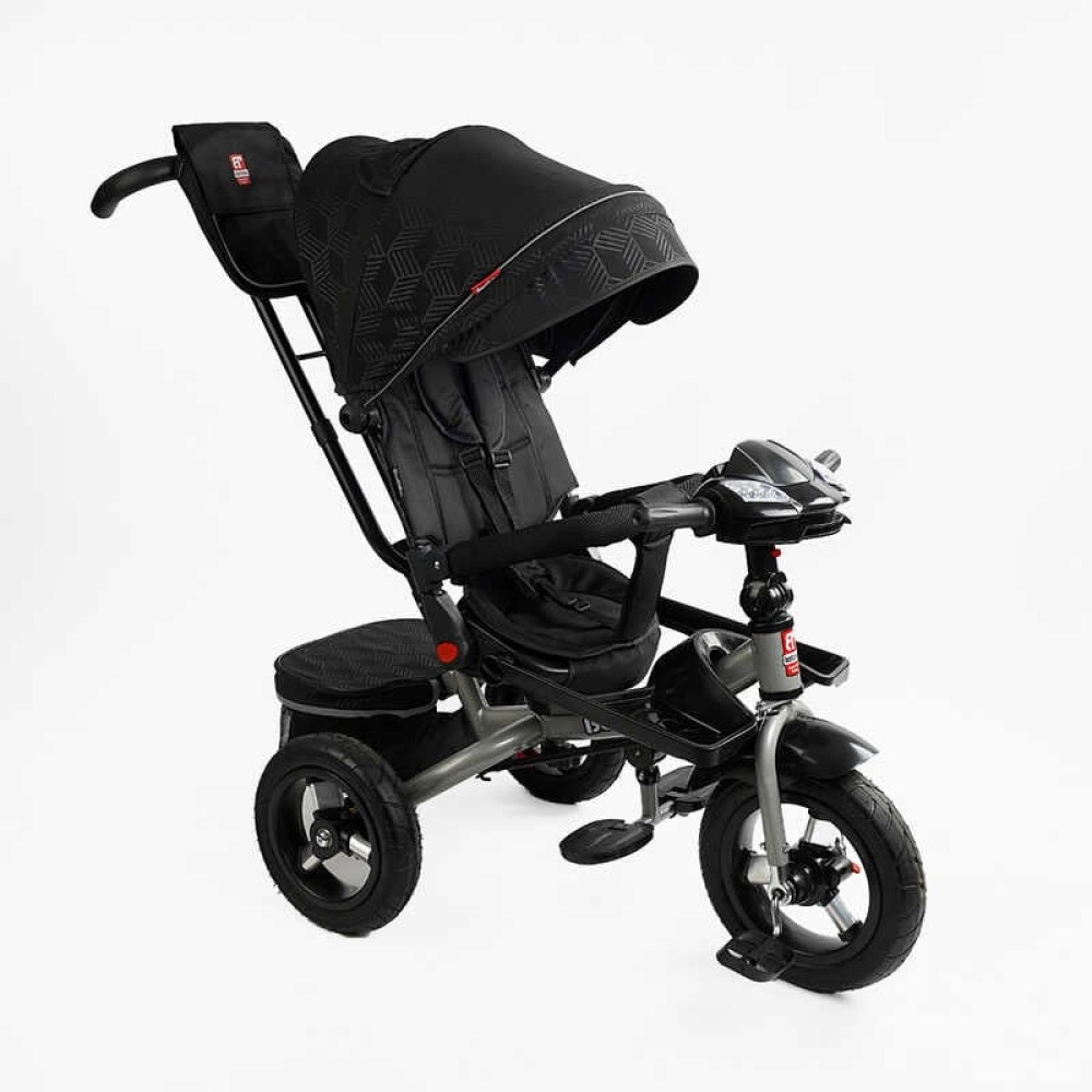 Велосипед 6088 F – 695-12 Best Trike ПОВОРОТНЕ СИДІННЯ, СКЛАДНЕ КЕРМО, ФАРА МУЗИЧНА З USB,Bluetooth НАДУВНІ КОЛЕСА, ПУЛЬТ ВКЛЮЧЕННЯ СВІТЛА І ЗВУКУ