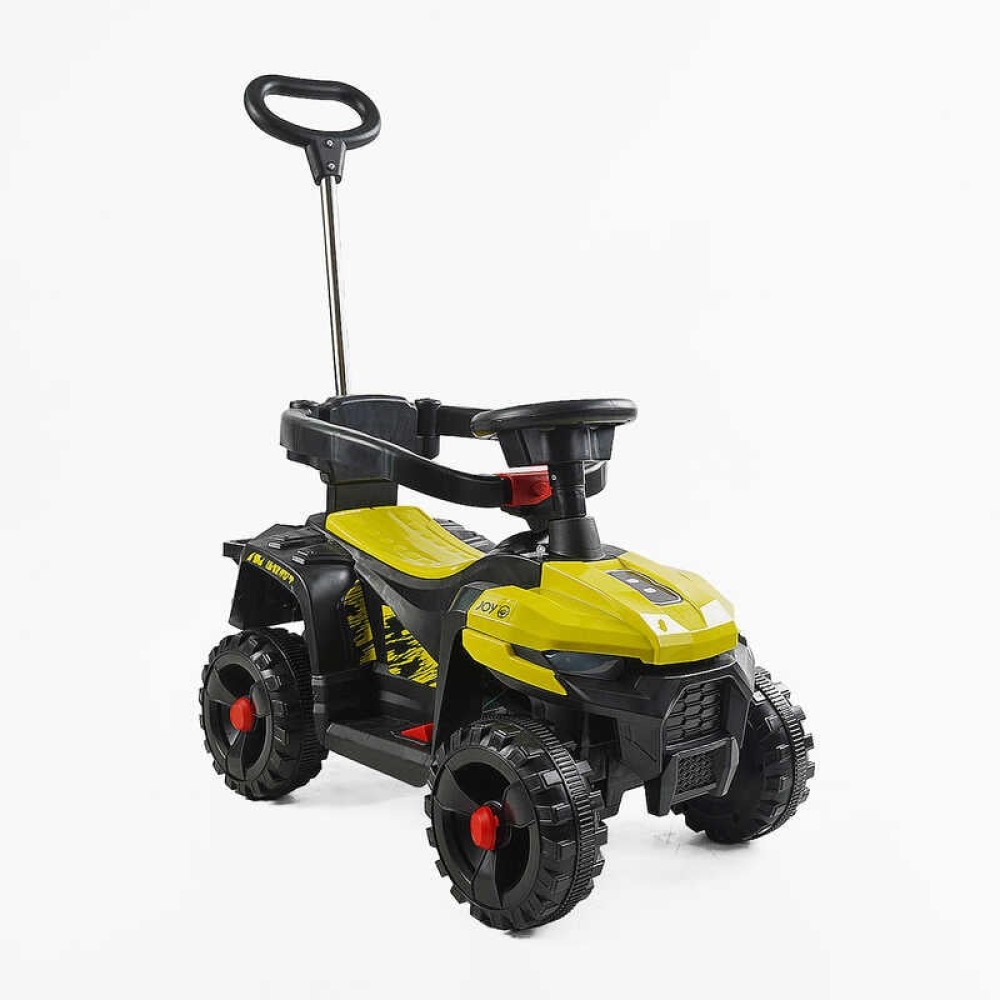 Толокар електричний JOY М-15527 двигун 18W, акумулятор 6V, захисний бампер, батьківська ручка, в коробці