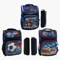 Рюкзак C 72902 (120) розмір: 25х16х44 см, 1 відділення, 3 кишені, на блискавці, пластикові вставки, пакет, в пакеті, ВИДАЄТЬСЯ МІКС ВИДІВ