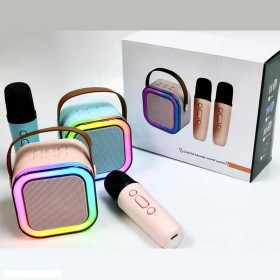 Караоке K 12 (40) 2 види, вбудований акумулятор, Bluetooth, мікрофон, зміна голосу, підсвічування, в коробці