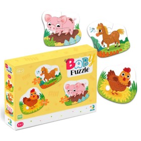 гр Пазл 3 в 1 "День на фермі" 300394 (48) "Dodo"
