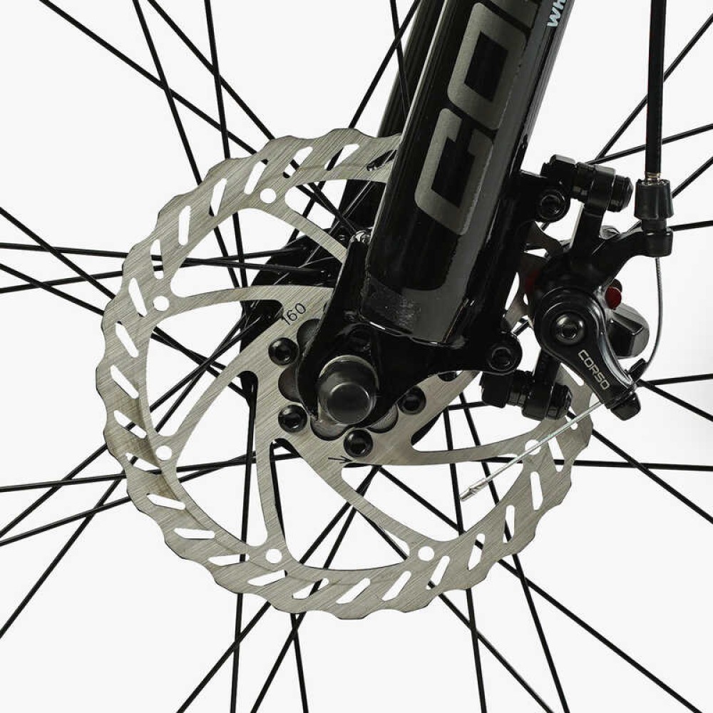 Велосипед спортивний Corso ALPHA LF-29360 29", сталева рама 21", 21 швидкість, Shimano, дискові гальма