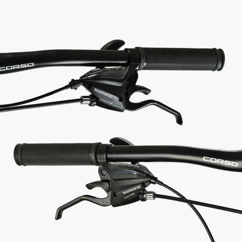 Велосипед спортивний Corso ALPHA LF-29360 29", сталева рама 21", 21 швидкість, Shimano, дискові гальма
