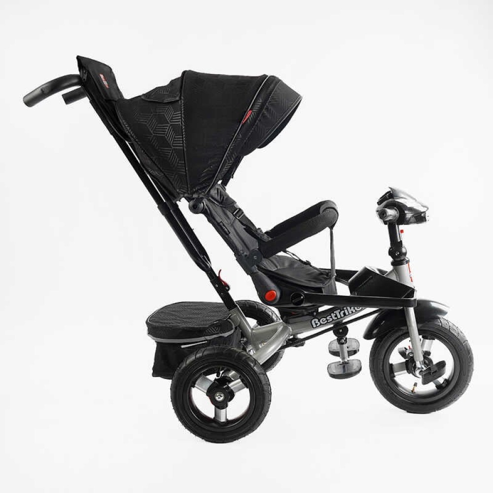 Велосипед 6088 F – 695-12 Best Trike ПОВОРОТНЕ СИДІННЯ, СКЛАДНЕ КЕРМО, ФАРА МУЗИЧНА З USB,Bluetooth НАДУВНІ КОЛЕСА, ПУЛЬТ ВКЛЮЧЕННЯ СВІТЛА І ЗВУКУ