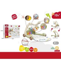 Ходунки 368-65 G (8) 3в1, килимок, музична панель, музика, регулювання гучності, підсвічування, 5 підвісок, в коробці