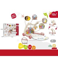 Ходунки 368-65 R (8) 3в1, килимок, музична панель, музика, регулювання гучності, підсвічування, 5 підвісок, в коробці