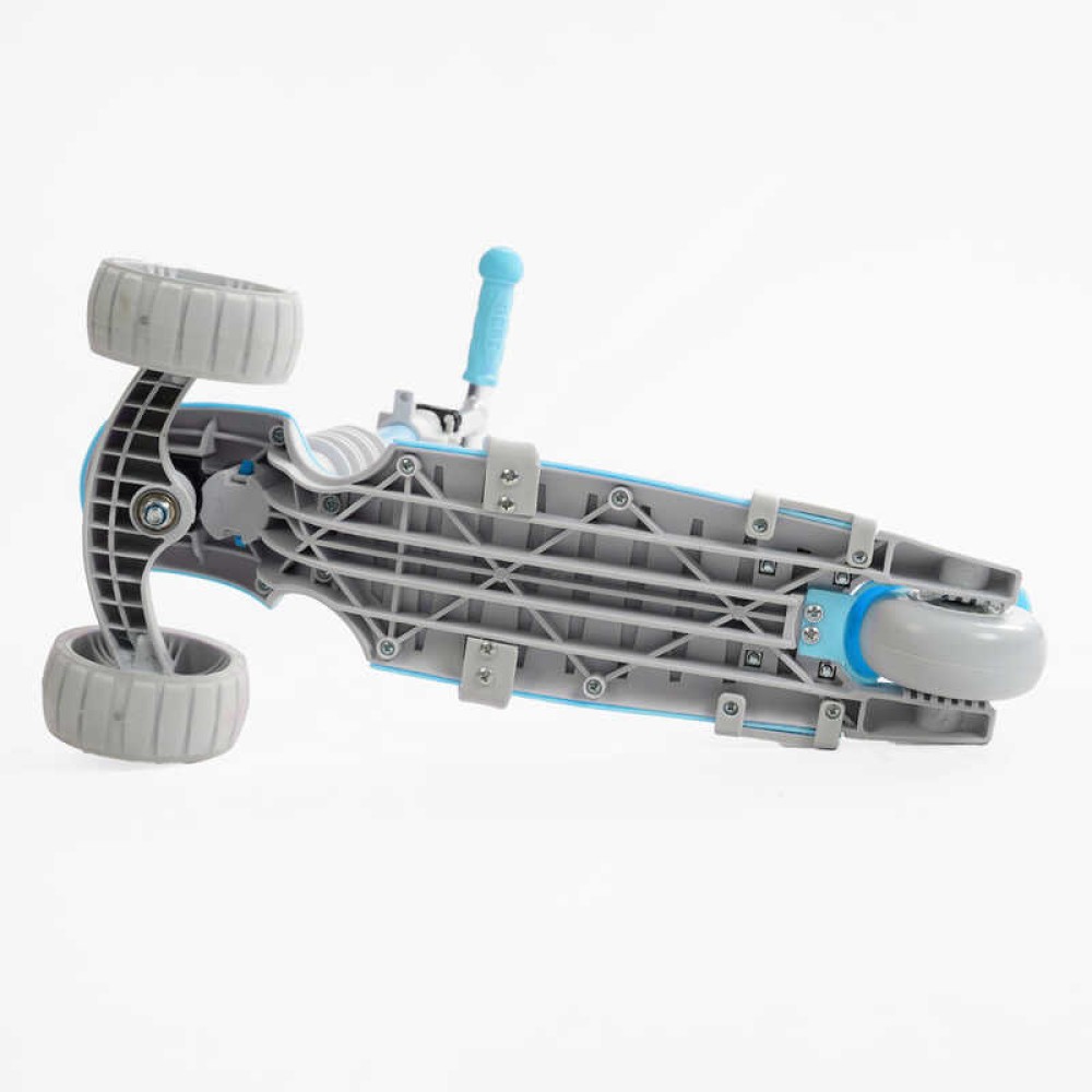 Самокат 5в1 P-92401 Best Scooter, з ДОП. КОЛЕСАМИ, захисний бампер, PU колеса зі світлом, в коробці
