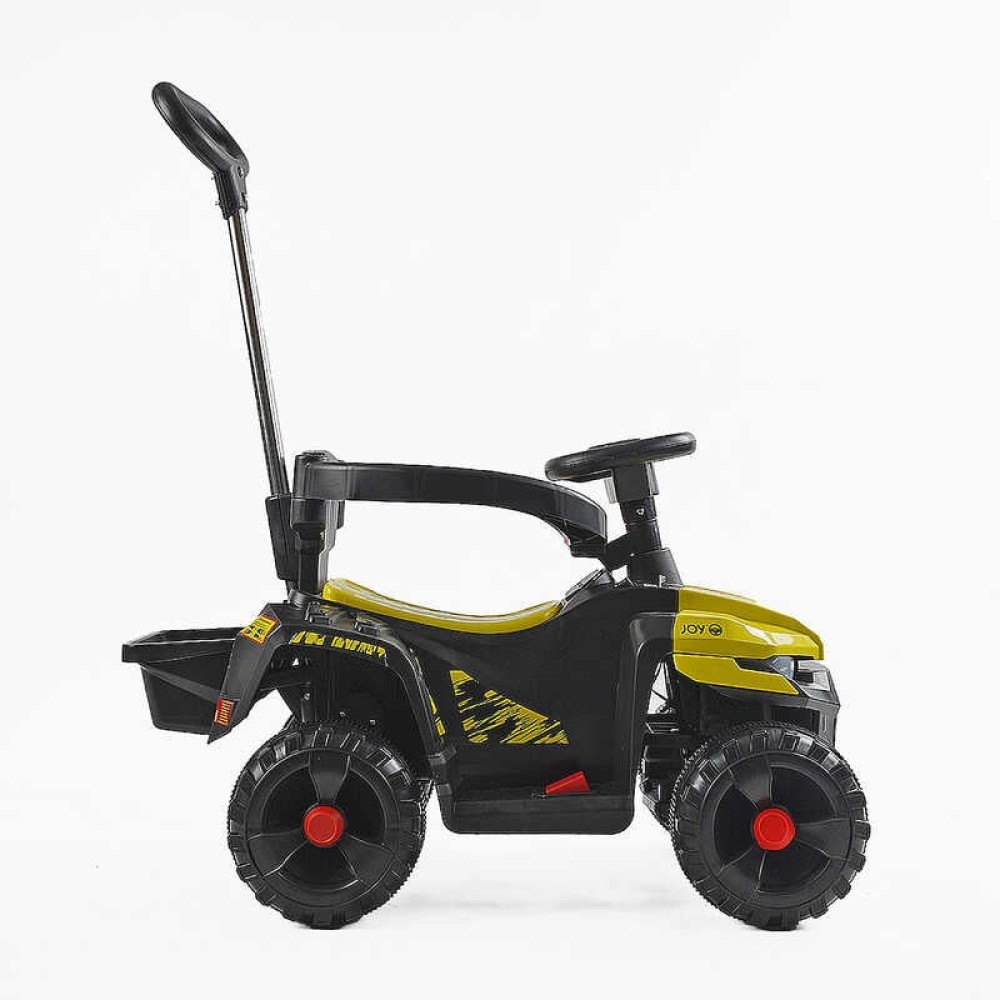 Толокар електричний JOY М-15527 двигун 18W, акумулятор 6V, захисний бампер, батьківська ручка, в коробці