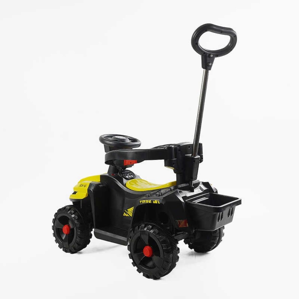 Толокар електричний JOY М-15527 двигун 18W, акумулятор 6V, захисний бампер, батьківська ручка, в коробці